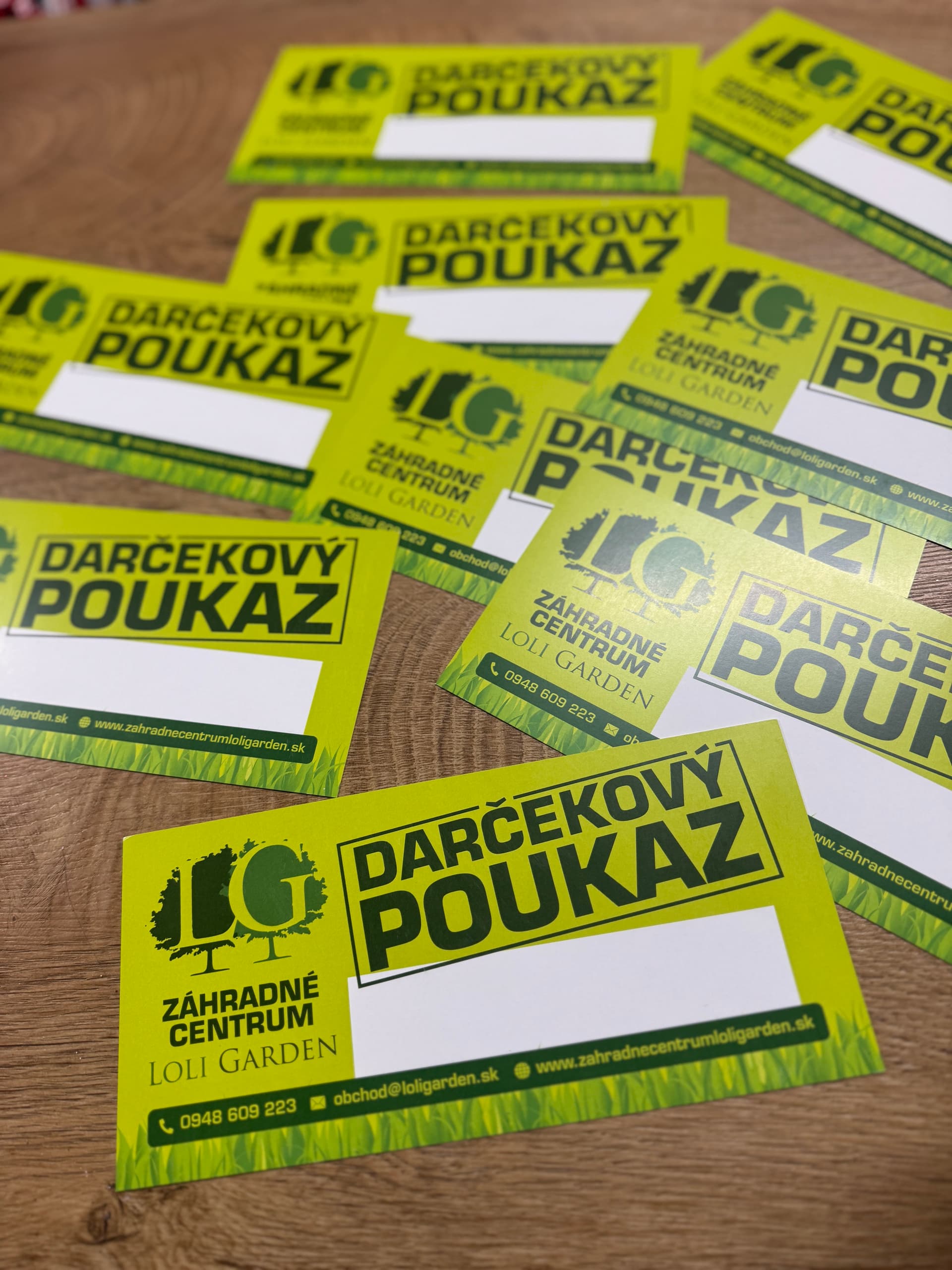 Darčekové poukazy
