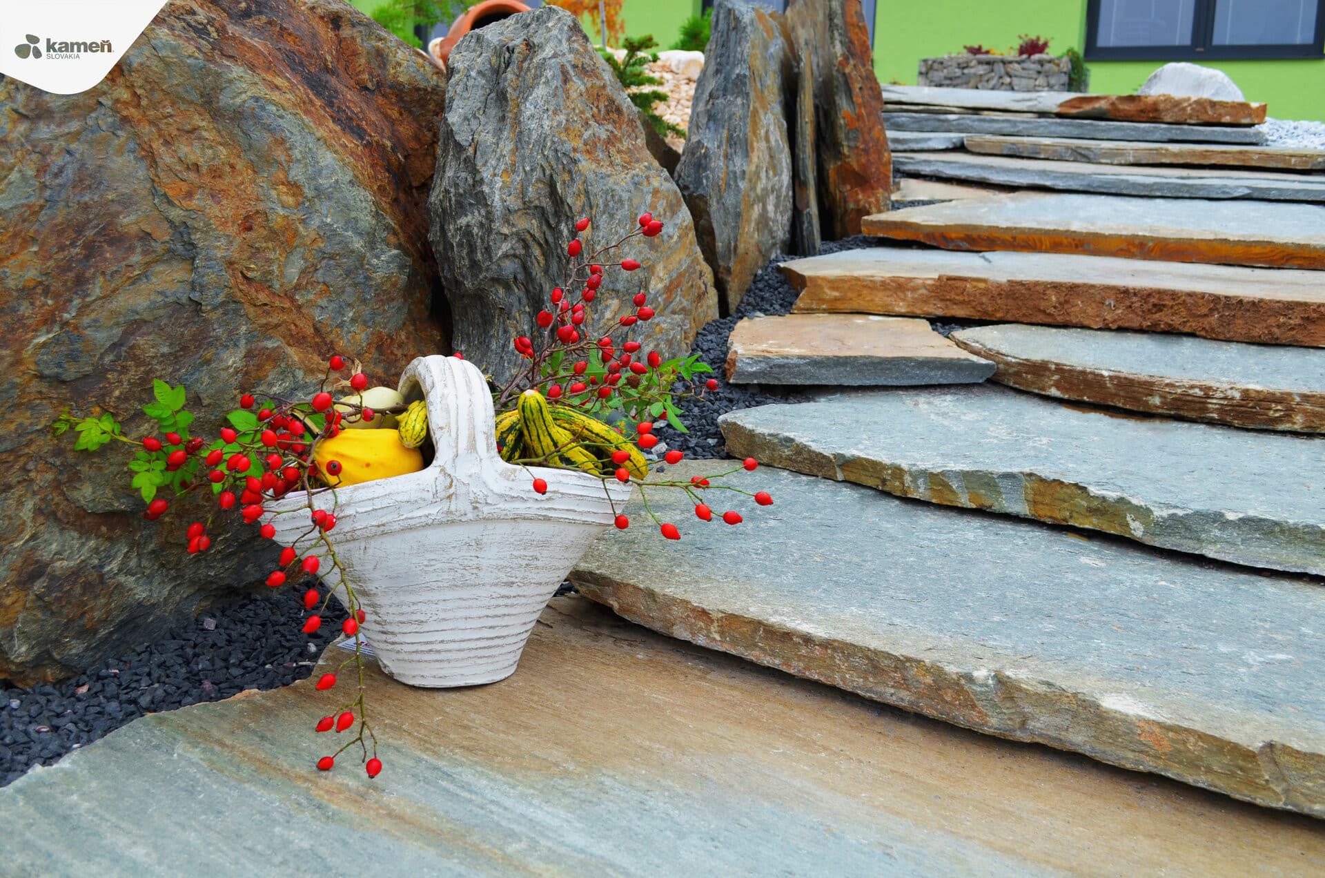 Kvarcit K65 kamenná platňa / nášľapné kamene / schody - thumbnail 6