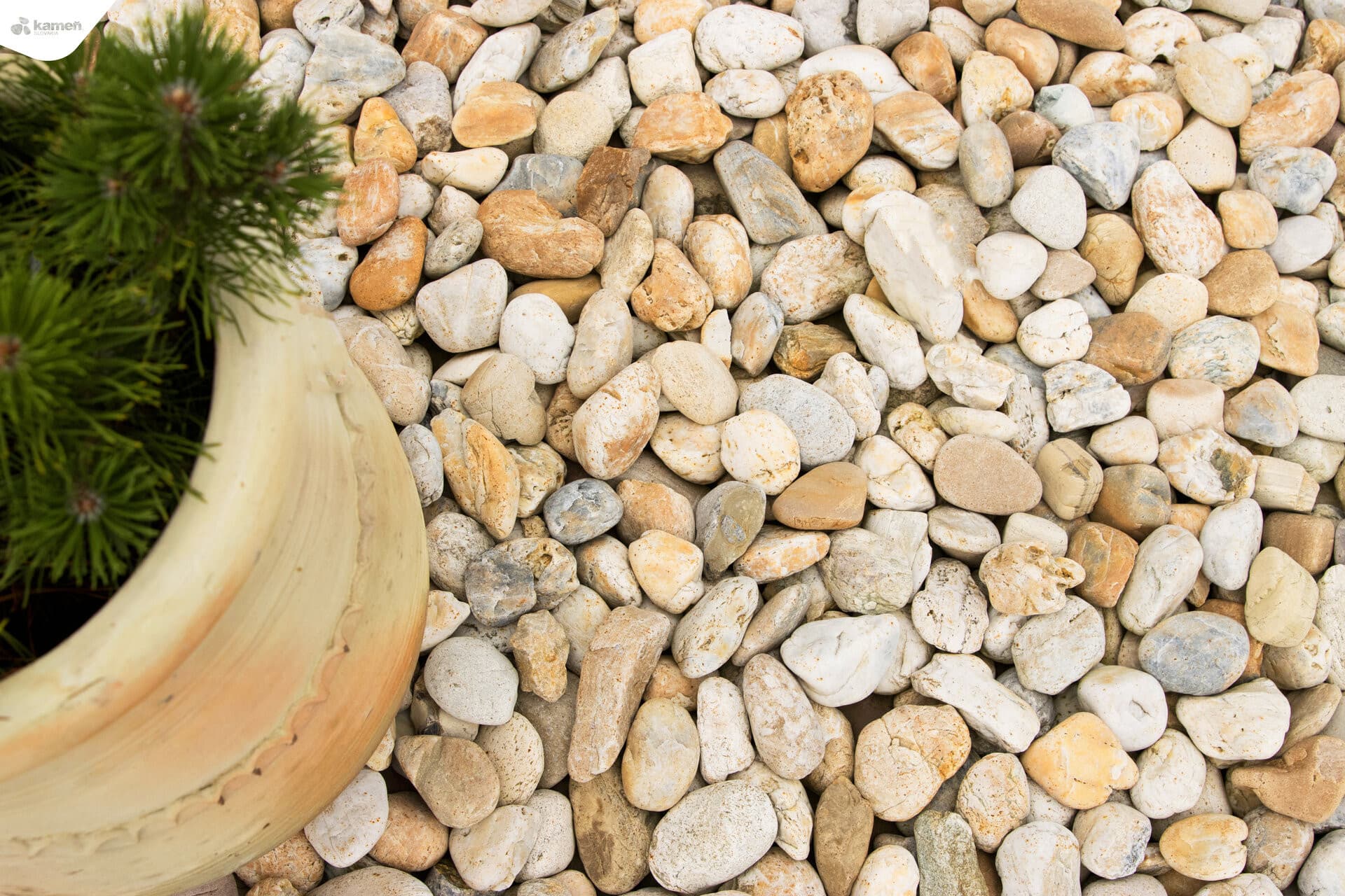 Kremeň mix K98 dekoračné okruhliaky/okrasné kamenivo - thumbnail 5