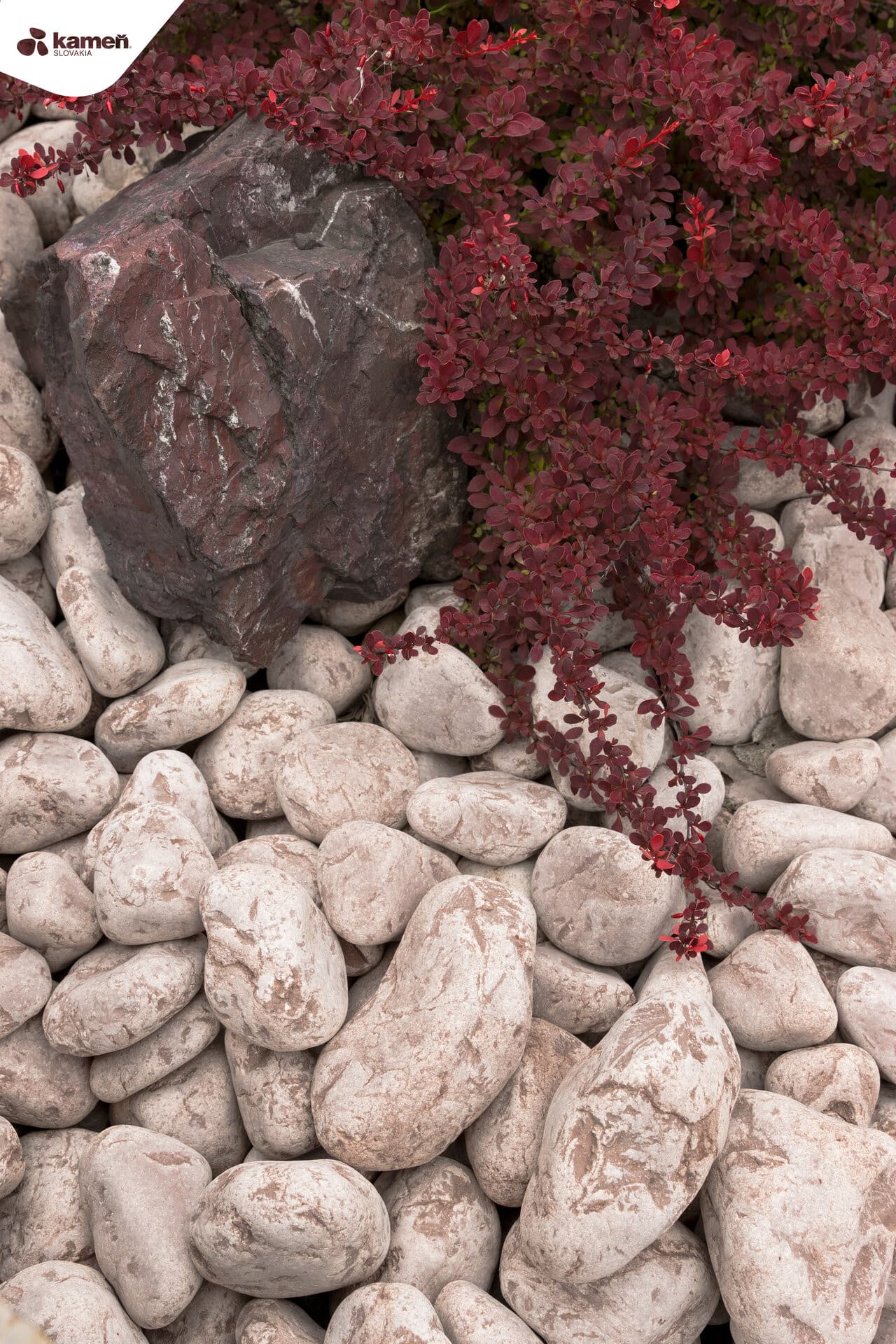 Vápenec PINK V37 dekoračné okruhliaky/okrasné kamenivo - thumbnail 3