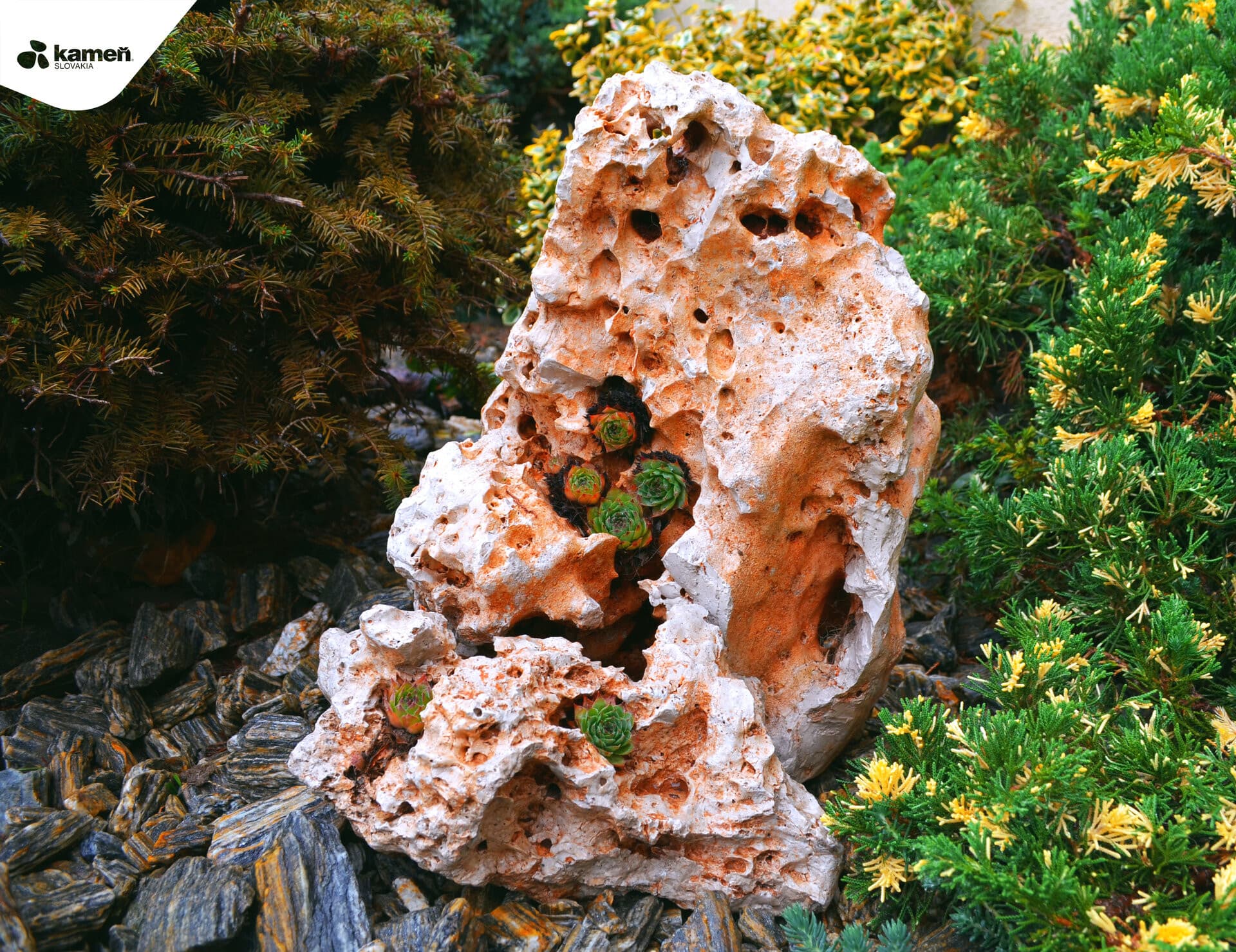 Vápenec dierovaný V55 kusový kameň / lomový kameň - thumbnail 3