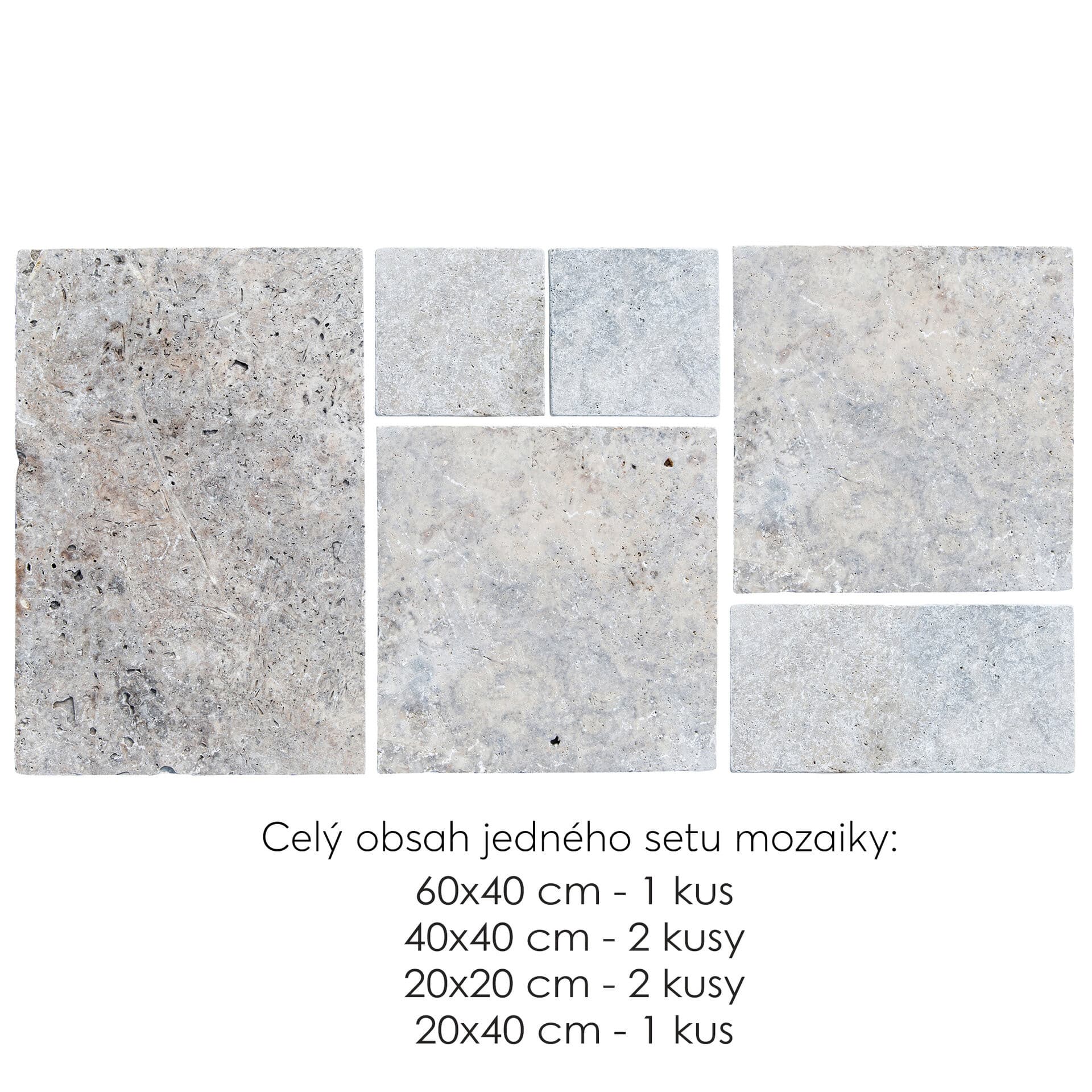 Travertín Antik BLUE SKY ATR73 mozaika - obklad / dlažba - thumbnail 2