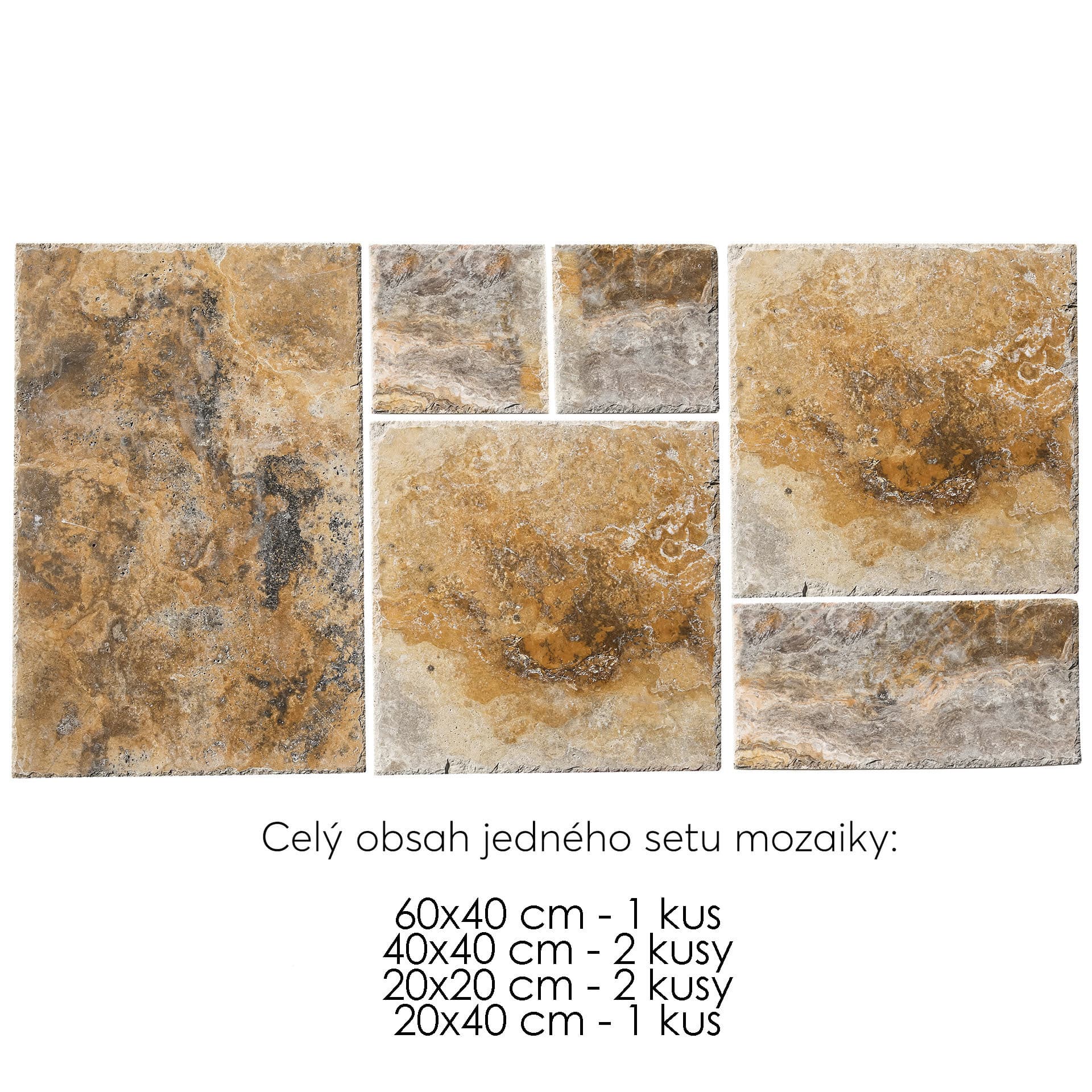 Travertín TR98 WAVE mozaika - obklad / dlažba - thumbnail 2