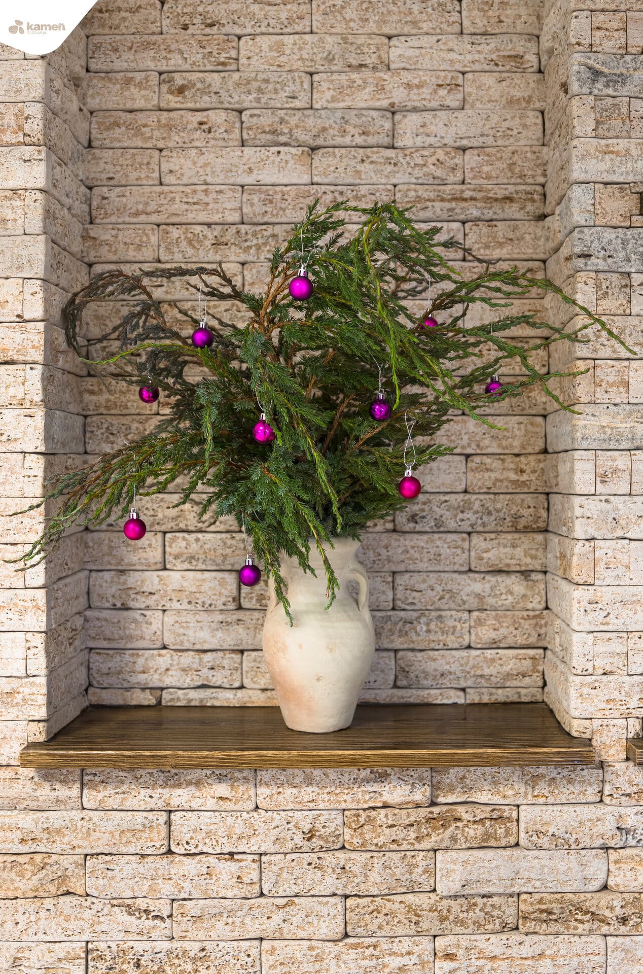 Travertín Antik ATR28 kamenný tehličkový obklad - thumbnail 4