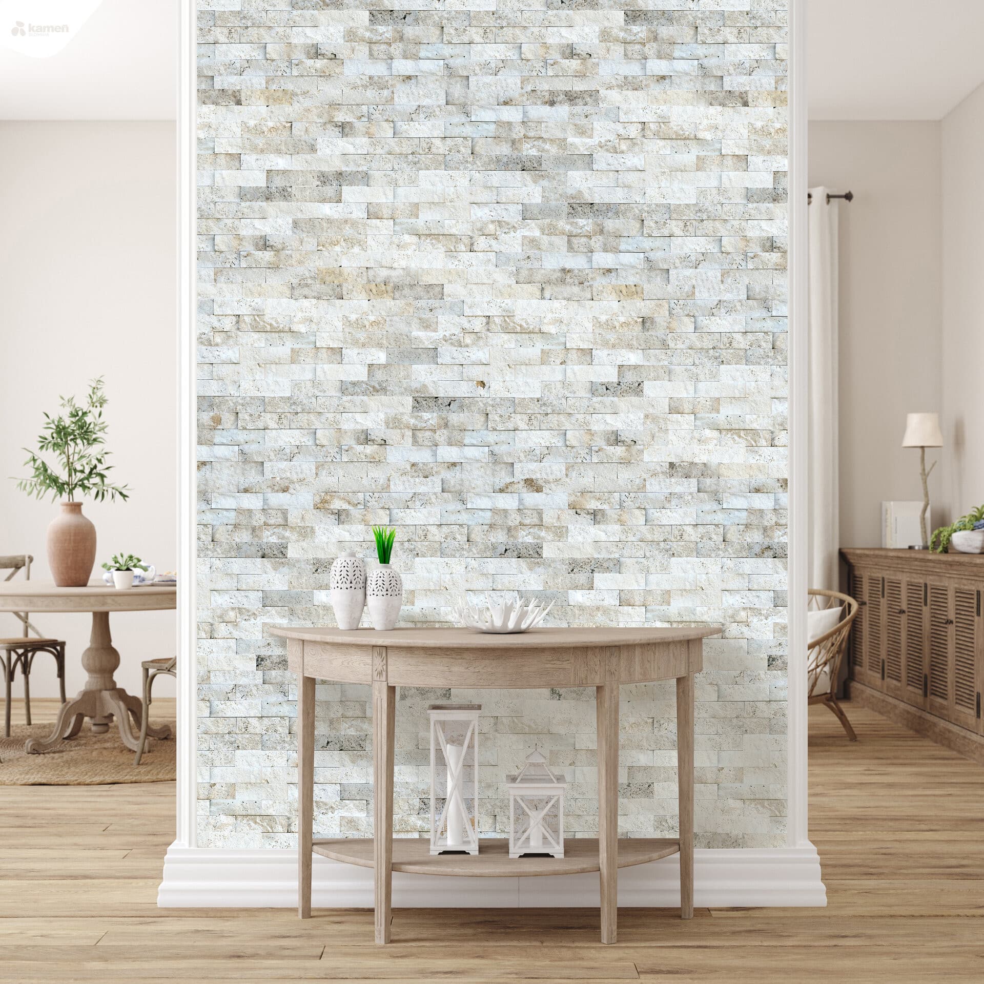 Travertín BS22 kamenný tehličkový obklad - thumbnail 2