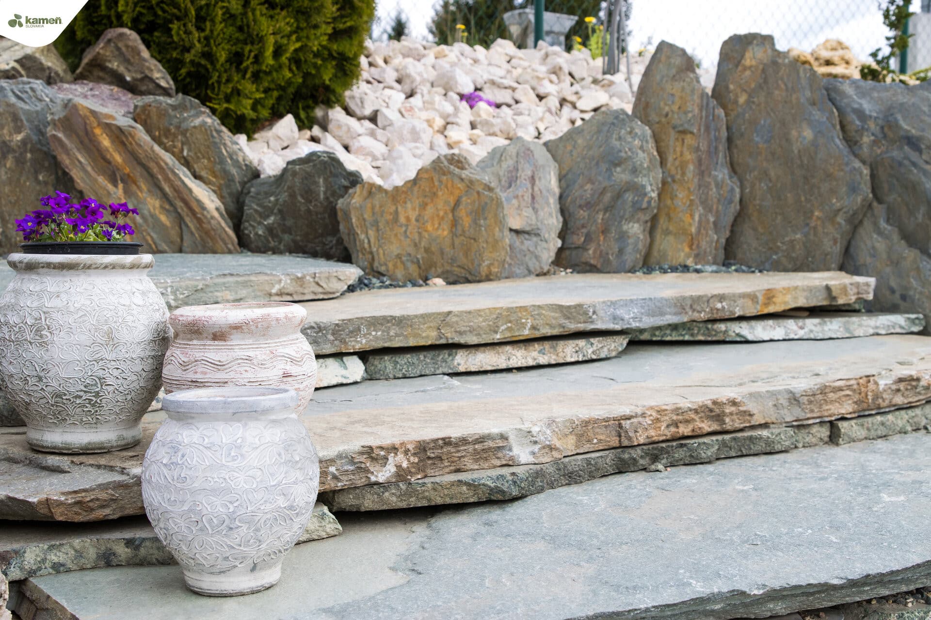 Kvarcit K65 kamenná platňa / nášľapné kamene / schody - thumbnail 3