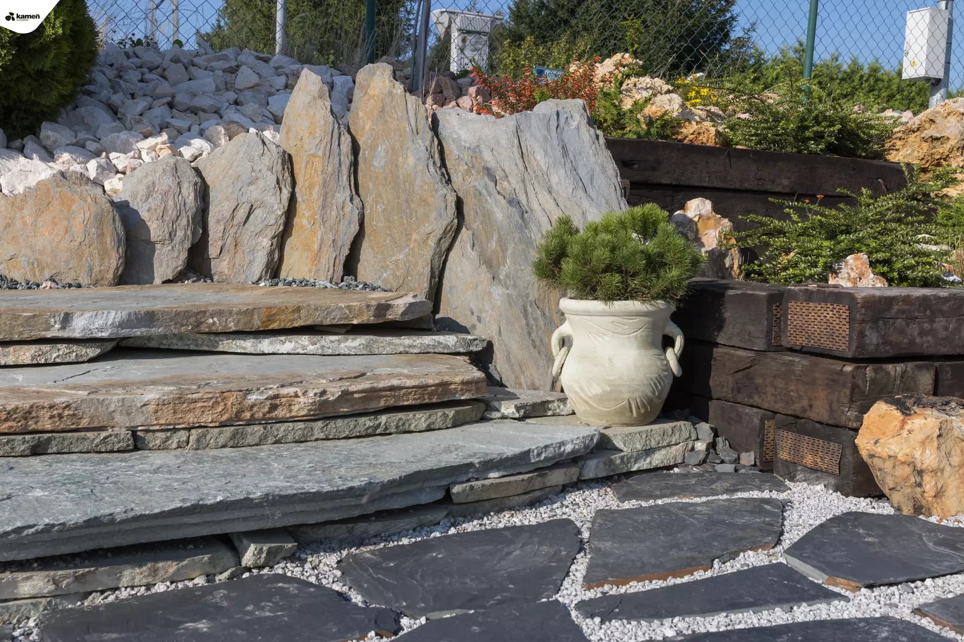 Kvarcit K65 kamenná platňa / nášľapné kamene / schody - thumbnail 4