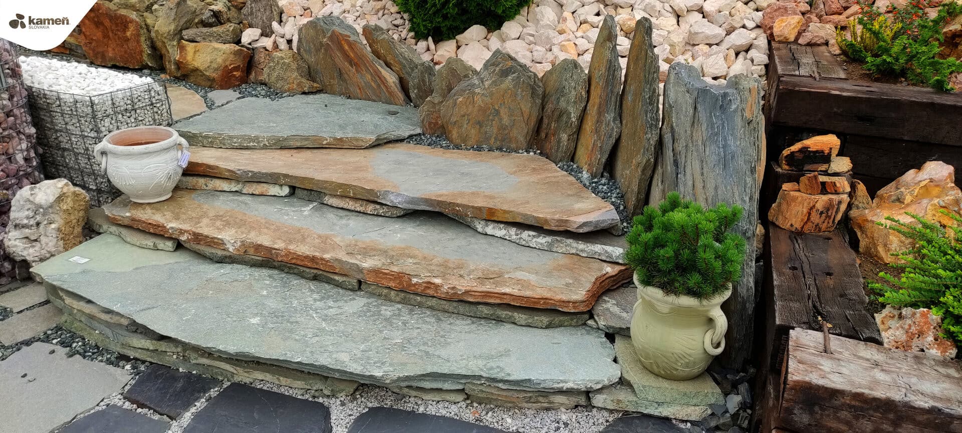 Kvarcit K65 kamenná platňa / nášľapné kamene / schody - thumbnail 6