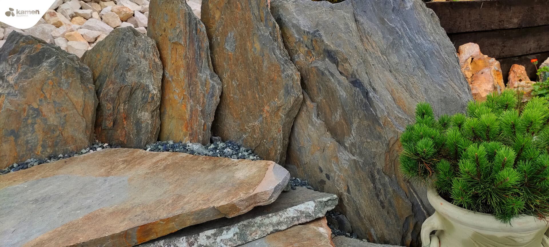 Kvarcit K65 kamenná platňa / nášľapné kamene / schody - thumbnail 7