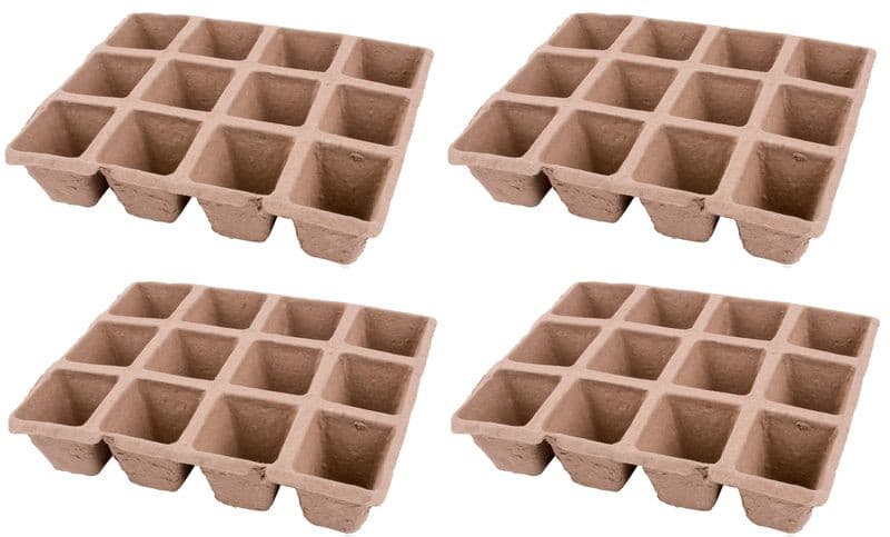 Sadbovač Strend Pro Herrison P1002, papierový, 12 priesad, bal. 4 ks, 210x170x45 mm - thumbnail 1