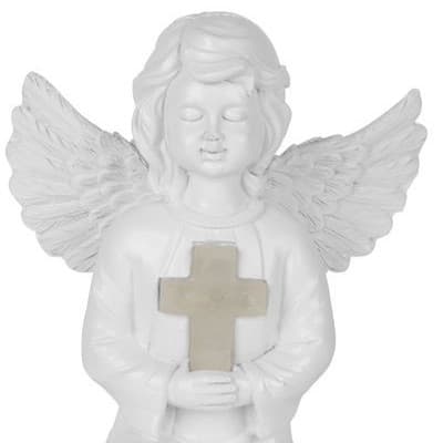 Dekorácia Strend Pro Gecco, anjel, 15x12x22 cm, polyresin, solárna, na hrob, 1 LED, AA - thumbnail 1