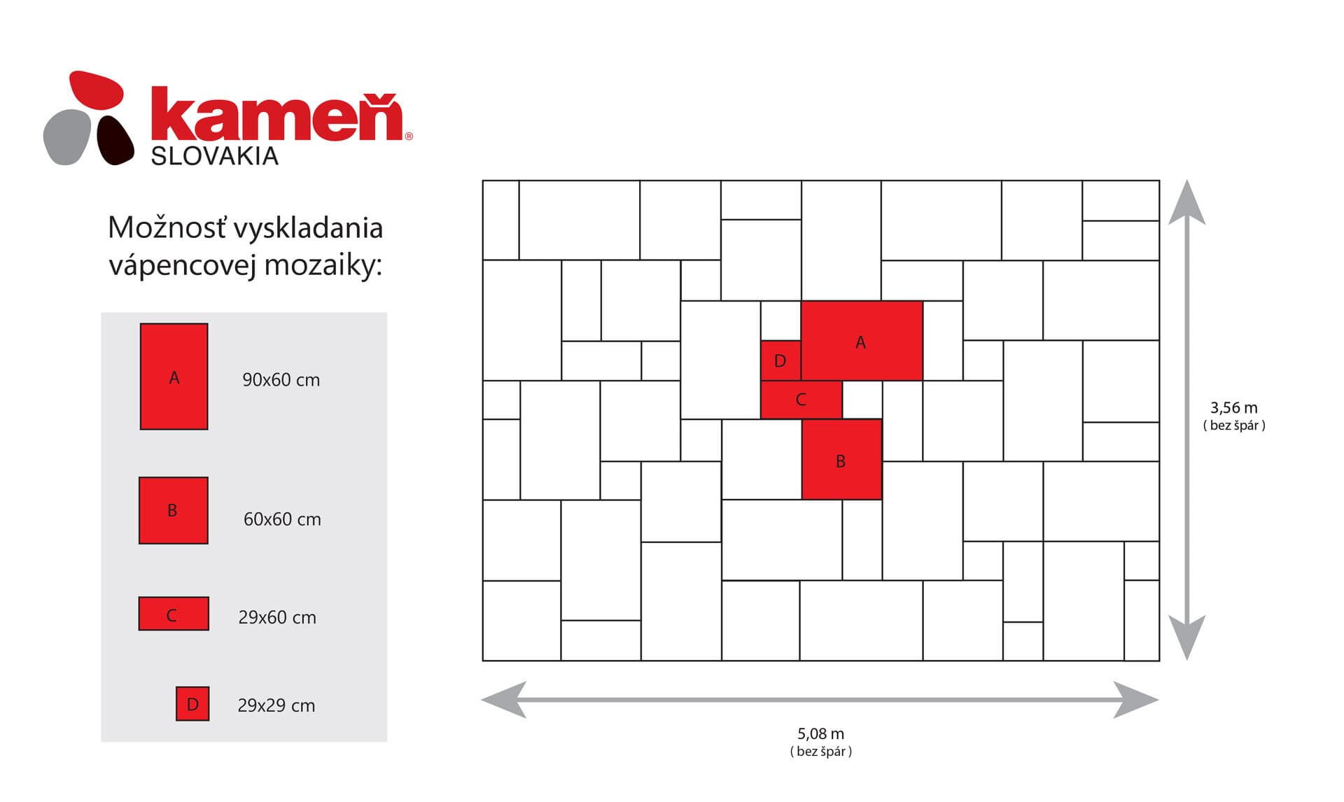 Vápenec Antik AV95 XL mozaika - obklad / dlažba - thumbnail 3