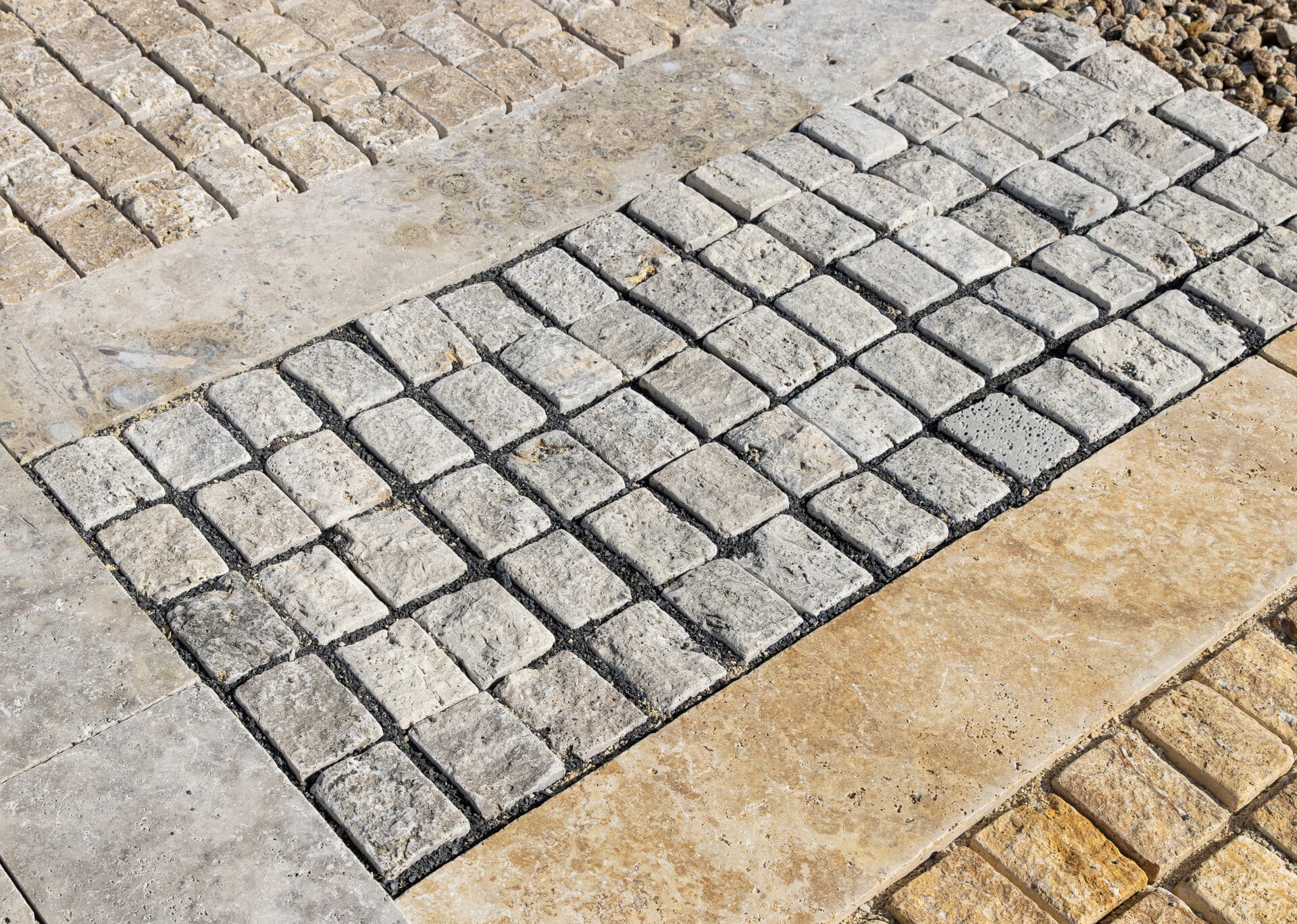 ATR73 Travertín BLUE SKY kocka 7,5-8x10x10cm,modrošedá - thumbnail 2