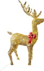 Dekorácia MagicHome Vianoce, Jeleň, sob, 150 LED teplá biela, IP44, exteriér, 70x28x150 cm - thumbnail 2