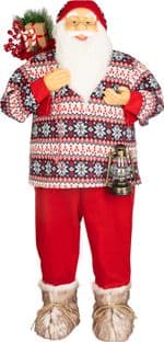 Dekorácia MagicHome Vianoce, Santa, so svetrom, 120 cm - thumbnail 2