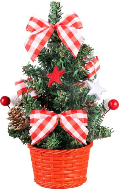 Dekorácia MagicHome Vianoce, stromček, s hviezdou, 21 cm - thumbnail 1