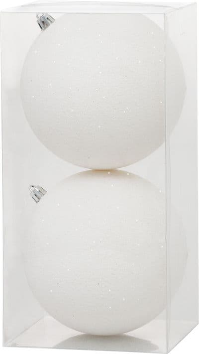 Gule MagicHome Vianoce, 2 ks, biele, na vianočný stromček, 12 cm - thumbnail 1