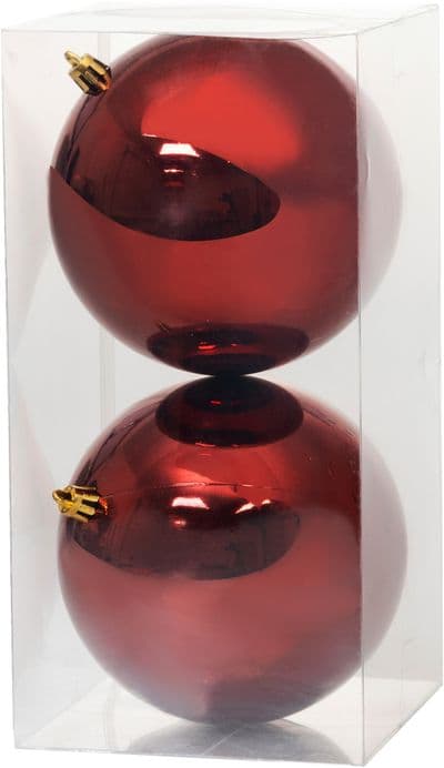 Gule MagicHome Vianoce, 2 ks, bordové, na vianočný stromček, 12 cm - thumbnail 1