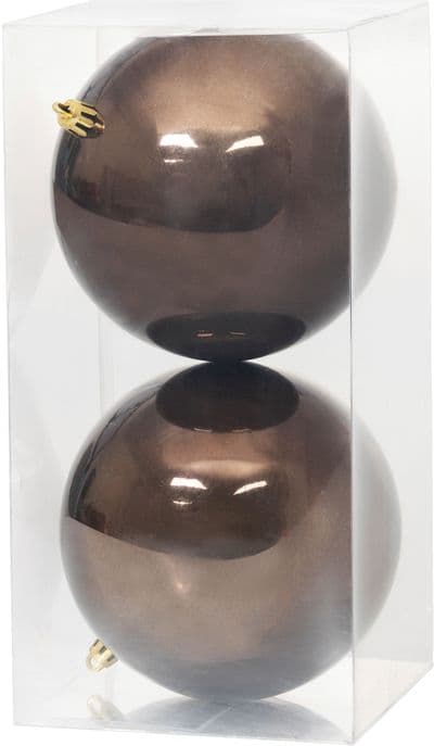 Gule MagicHome Vianoce, 2 ks, hnedé, na vianočný stromček, 12 cm - thumbnail 1