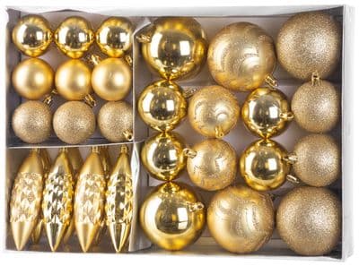 Gule MagicHome Vianoce, sada, 31 ks, zlaté, na vianočný stromček - thumbnail 1