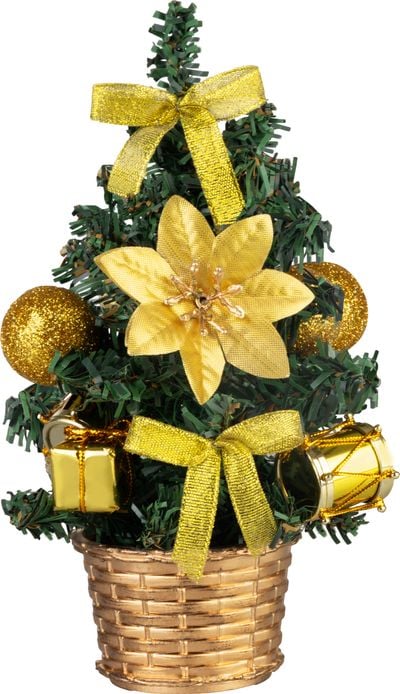 Dekorácia MagicHome Vianoce, stromček, s bubnom, 21 cm