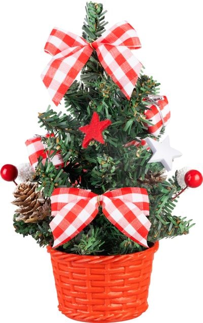 Dekorácia MagicHome Vianoce, stromček, s hviezdou, 21 cm