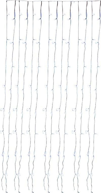 Reťaz MagicHome Vianoce Curtain, 160 LED studená biela, 230V, 50 Hz, 8 funkcií, časovač, osvetlenie, L-1,5 + 2 m